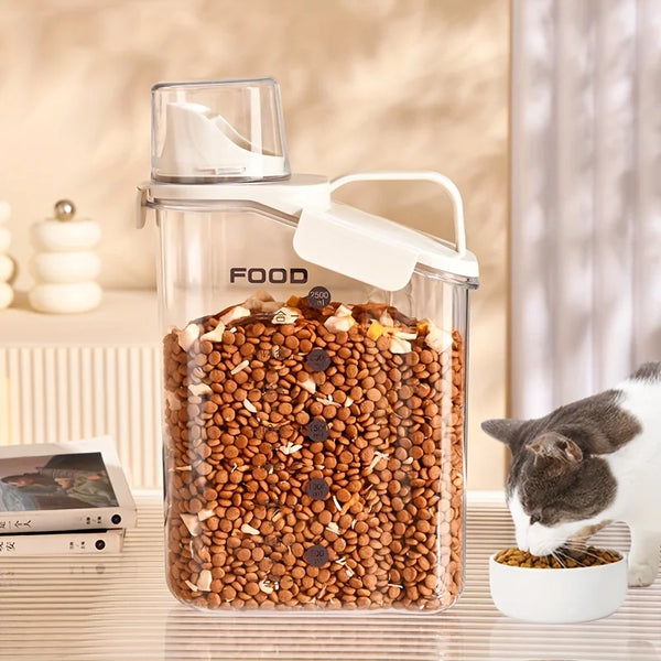 Dry food for Pets moisture-proof food storage buckets and handle design