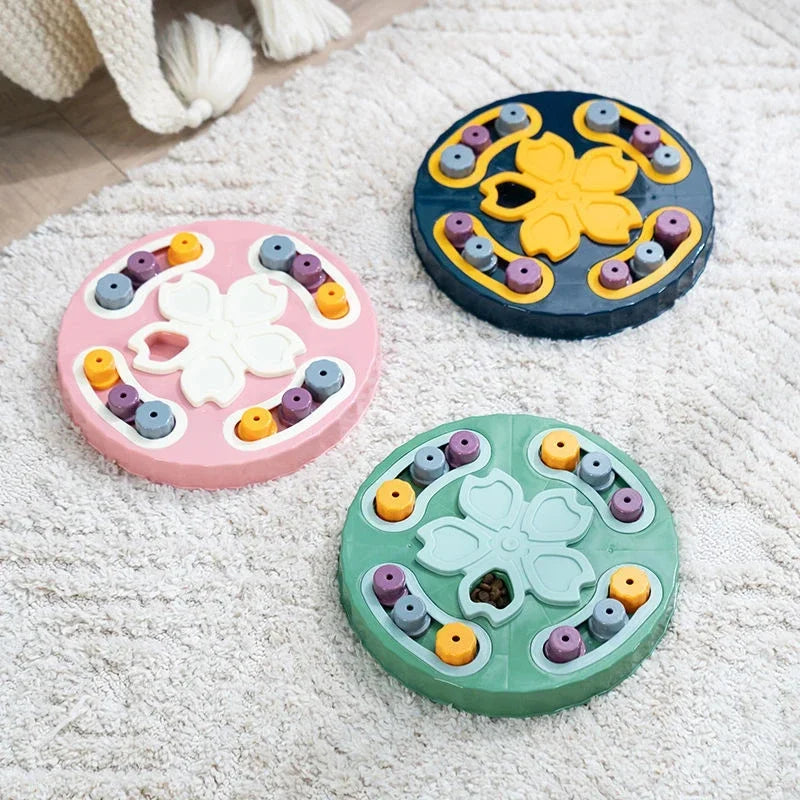 Cat Dog Puzzle Toys Interactive Slow Fooder Non Slip Bowl