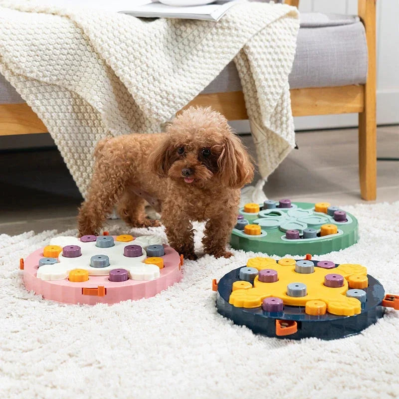 Cat Dog Puzzle Toys Interactive Slow Fooder Non Slip Bowl