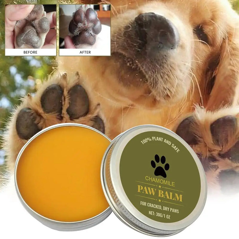 Natural Paw Balm Wax For Dry Paws & Nose Moisturizer For Cracked Paw