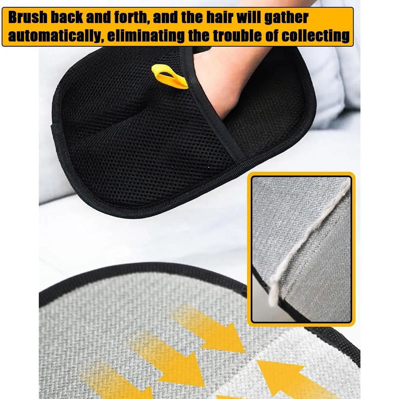 Double-Sided Grooming Gloves For Shedding