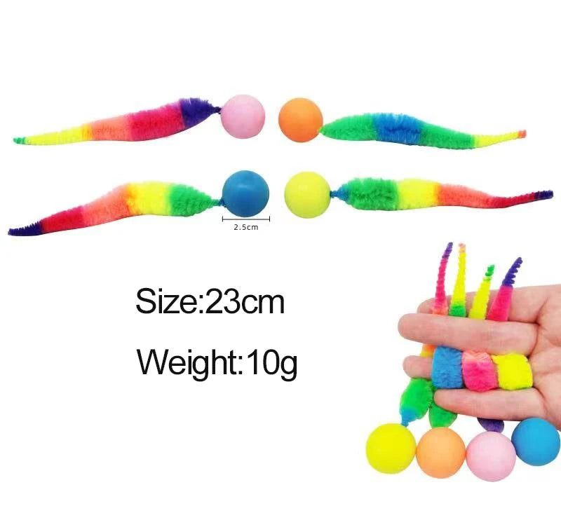 Cat interactive toys Tickle Cat Colorful bouncing ball