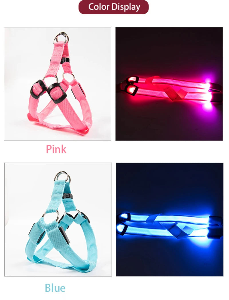 Adjustable LED Dog Harness