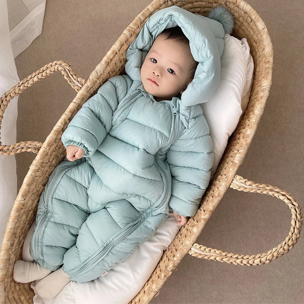 Baby jumpsuit Hooded waterproof