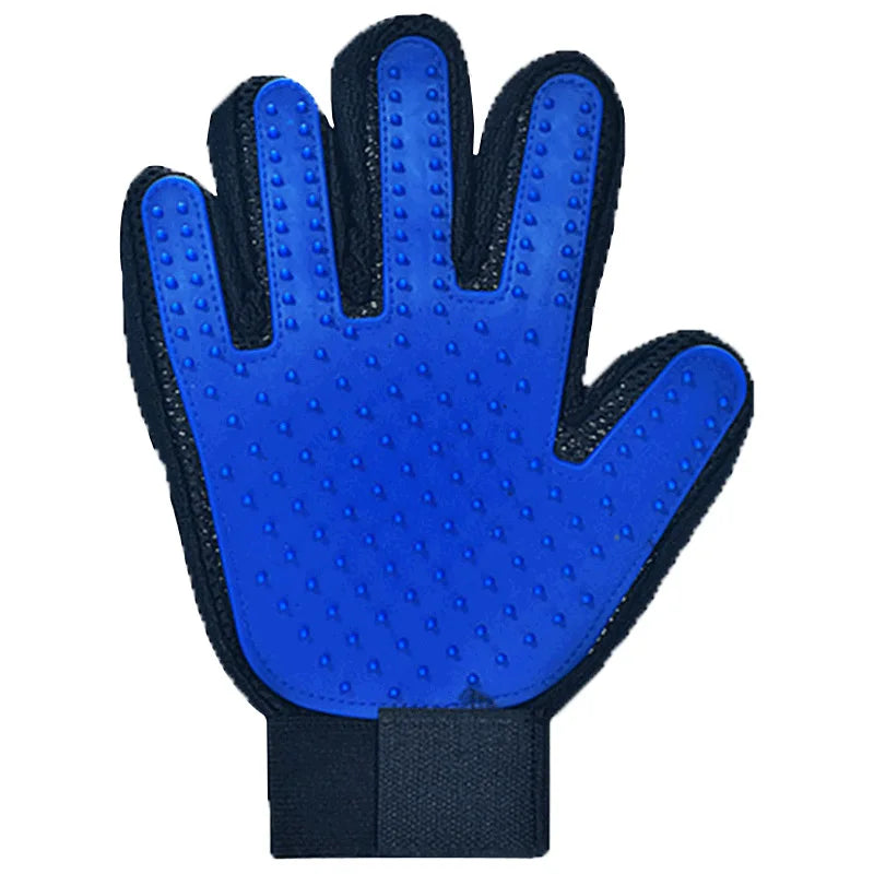Pet Grooming Deshedding Glove Efficient Mitt Tool with Rubber Bristle Brush for pets