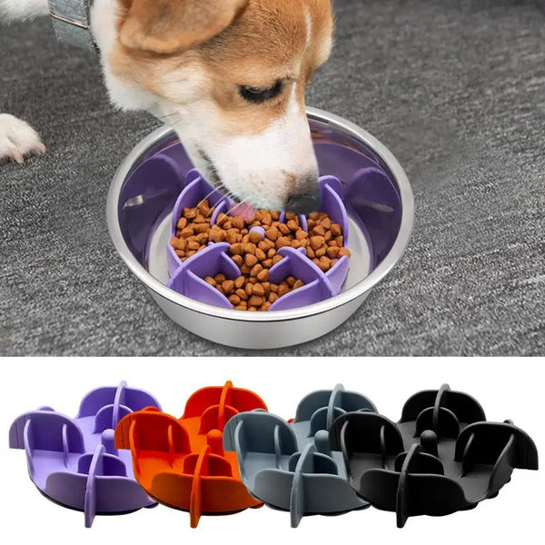 Pets Bowls Silicone Slow Feeder Anti Gulping Healthy Eating