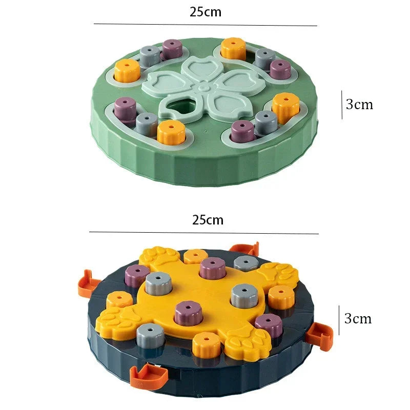 Cat Dog Puzzle Toys Interactive Slow Fooder Non Slip Bowl