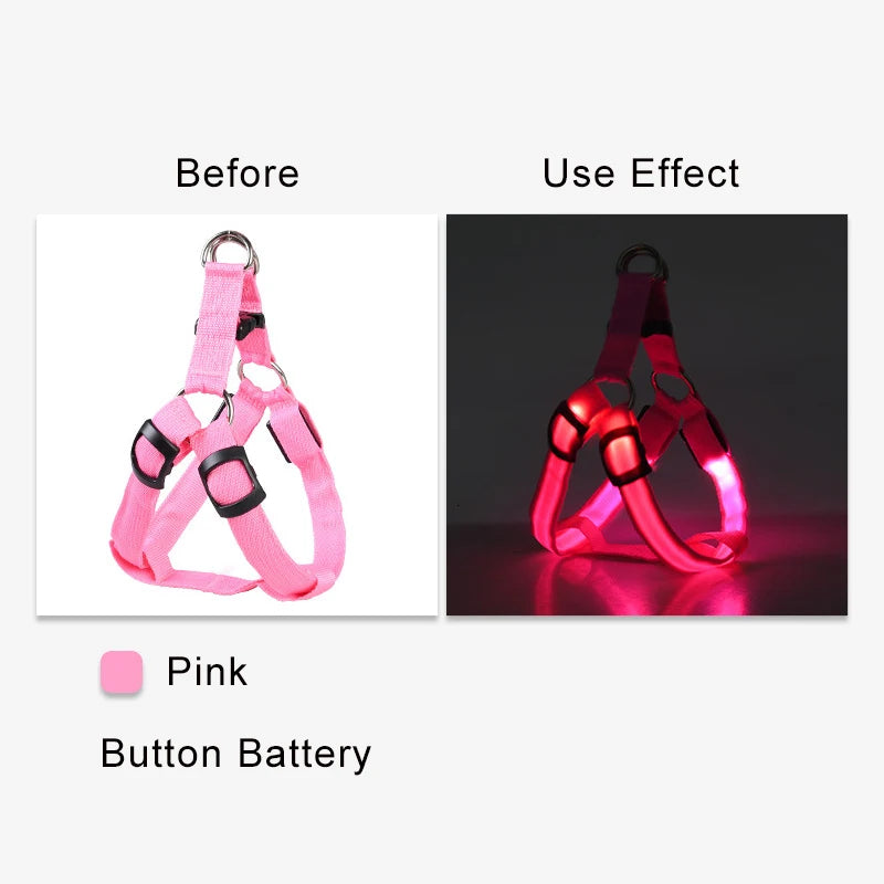 Adjustable LED Dog Harness