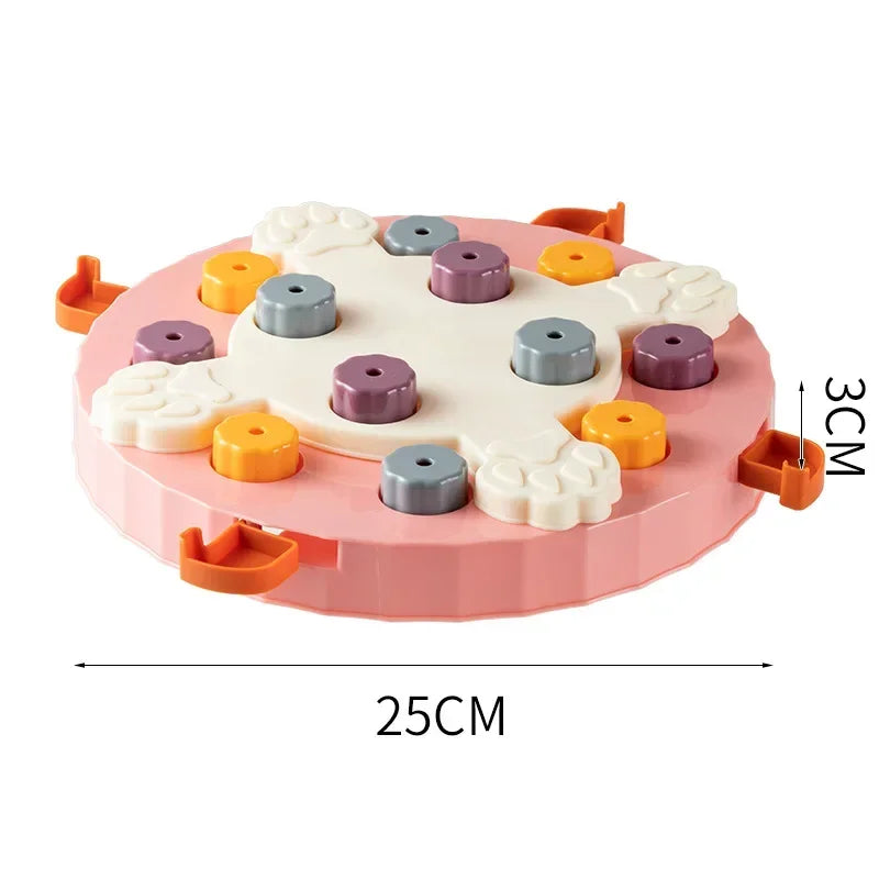 Cat Dog Puzzle Toys Interactive Slow Fooder Non Slip Bowl