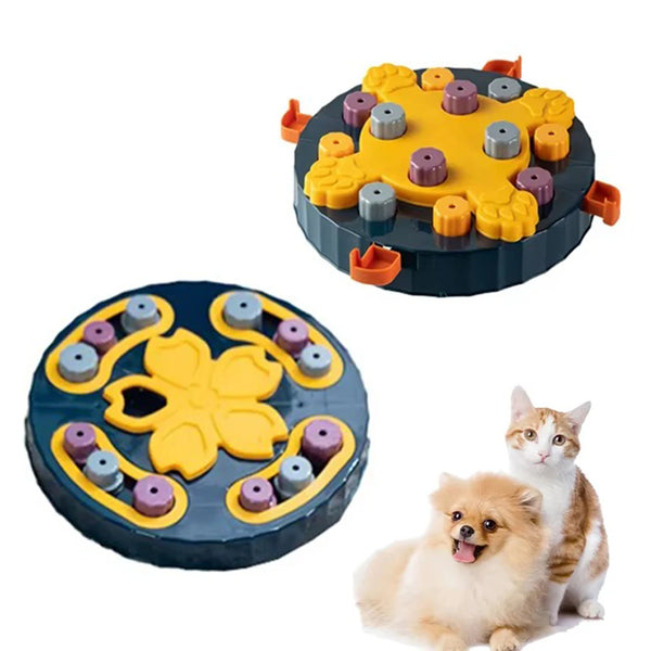 Cat Dog Puzzle Toys Interactive Slow Fooder Non Slip Bowl