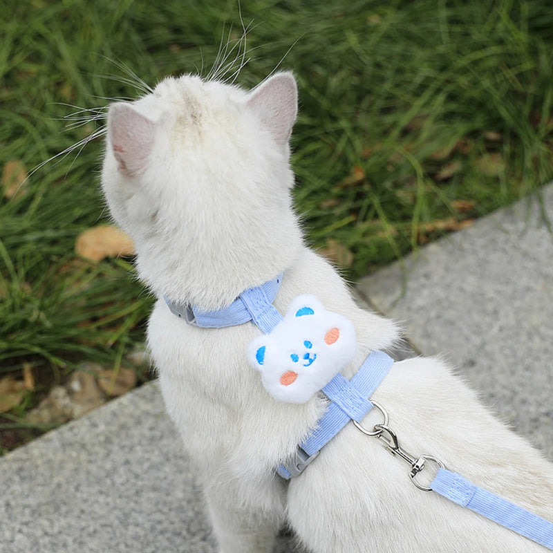 Leash Sets Adjustable Harness Breashable