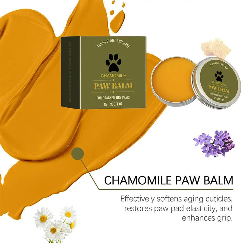 Natural Paw Balm Wax For Dry Paws & Nose Moisturizer For Cracked Paw