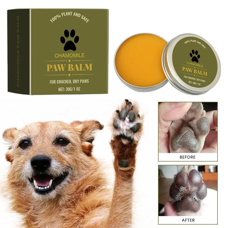 Natural Paw Balm Wax For Dry Paws & Nose Moisturizer For Cracked Paw