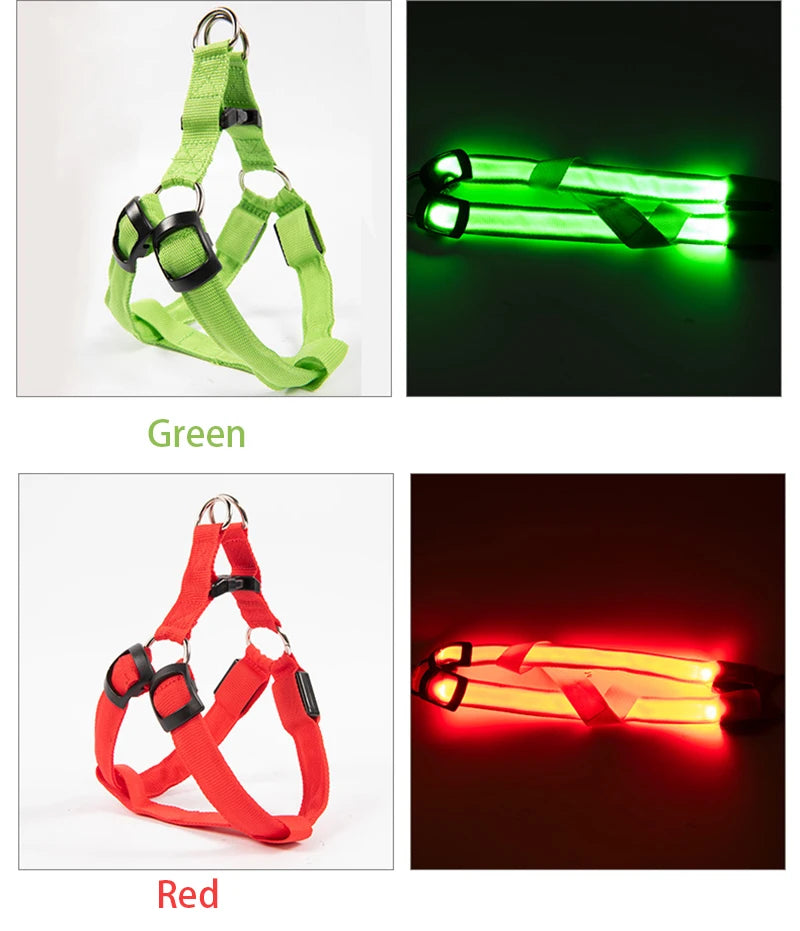 Adjustable LED Dog Harness