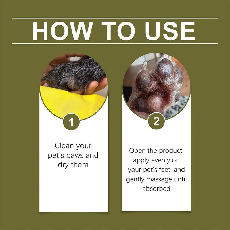 Natural Paw Balm Wax For Dry Paws & Nose Moisturizer For Cracked Paw