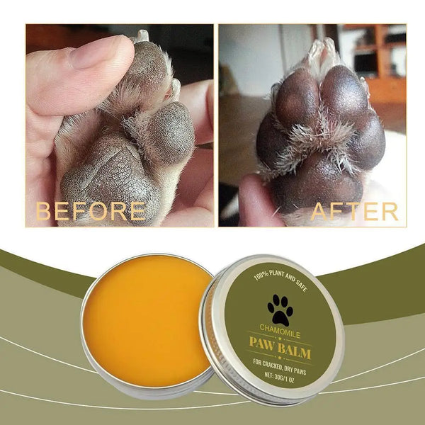 Natural Paw Balm Wax For Dry Paws & Nose Moisturizer For Cracked Paw