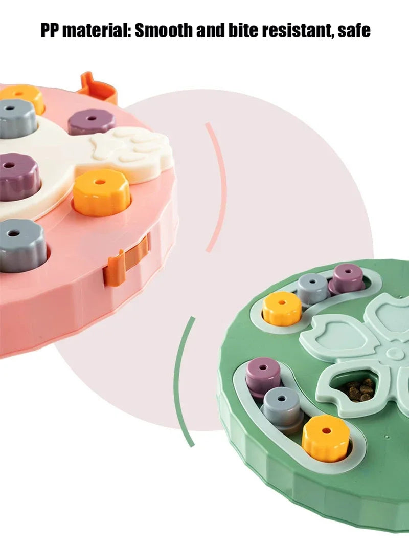 Cat Dog Puzzle Toys Interactive Slow Fooder Non Slip Bowl