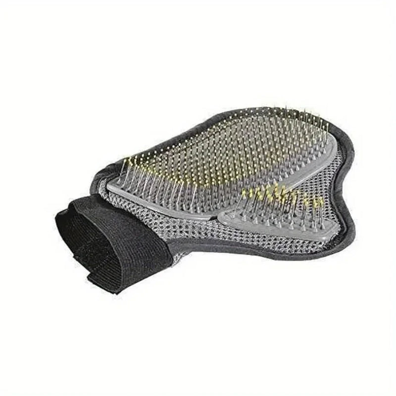 Gentle Deshedding Pet Grooming Glove with Massage Tips