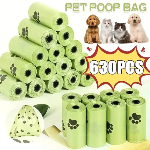 Biodegradable large waste bag for dogs and cats, clean bag dispenser