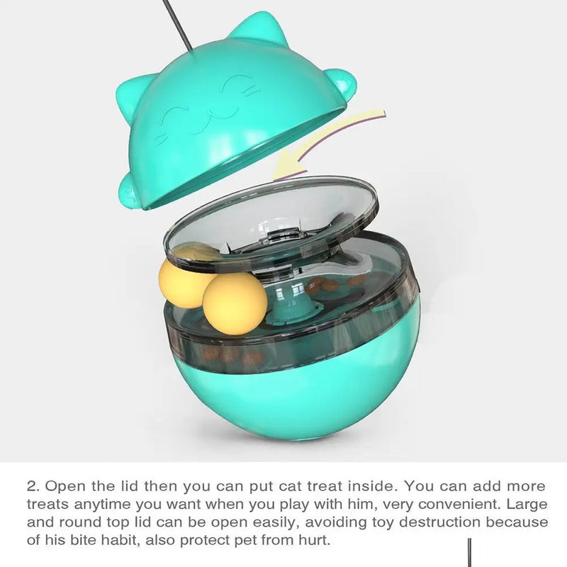 Interactive Cat Turntable Toys Treat