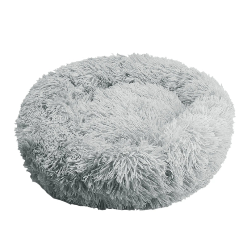 Round Pet Bed Calming pets Anti-Anxiety Donut Cuddler