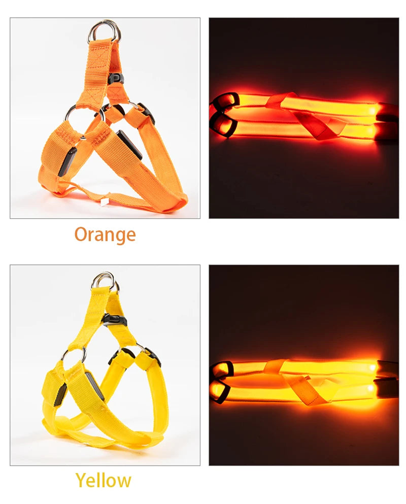 Adjustable LED Dog Harness