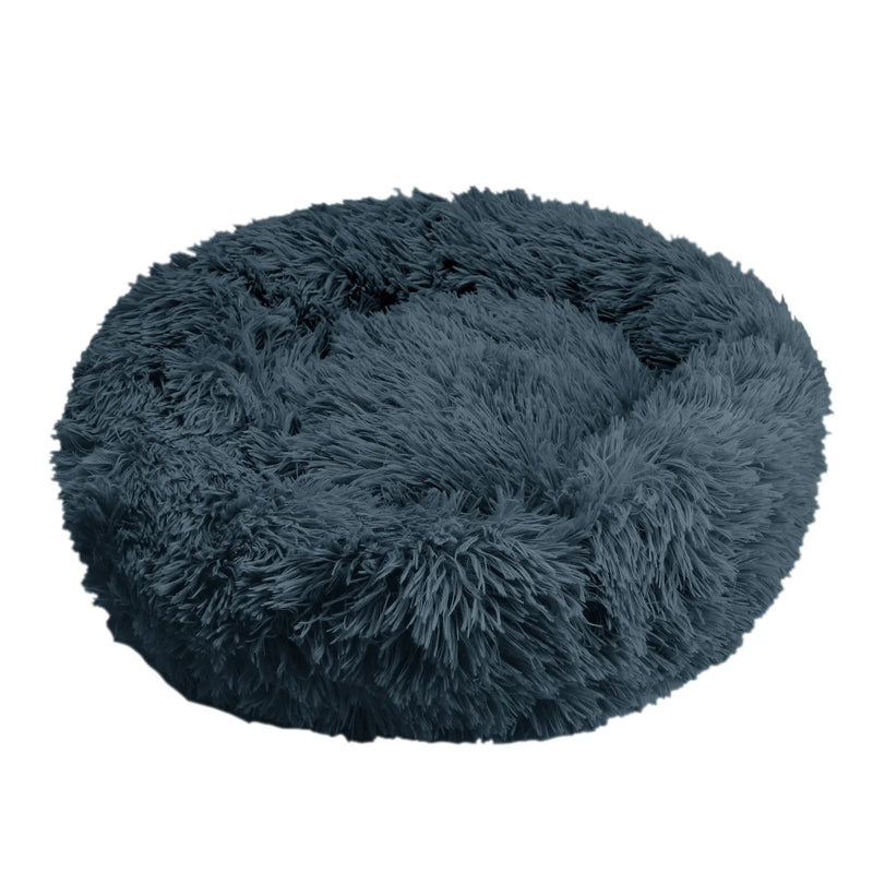 Round Pet Bed Calming pets Anti-Anxiety Donut Cuddler