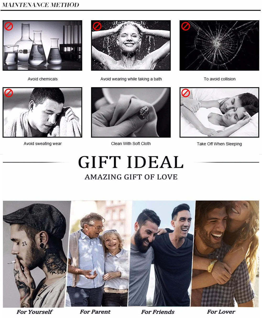 Angel's Wing Feather Ring for Men Boys, Metal