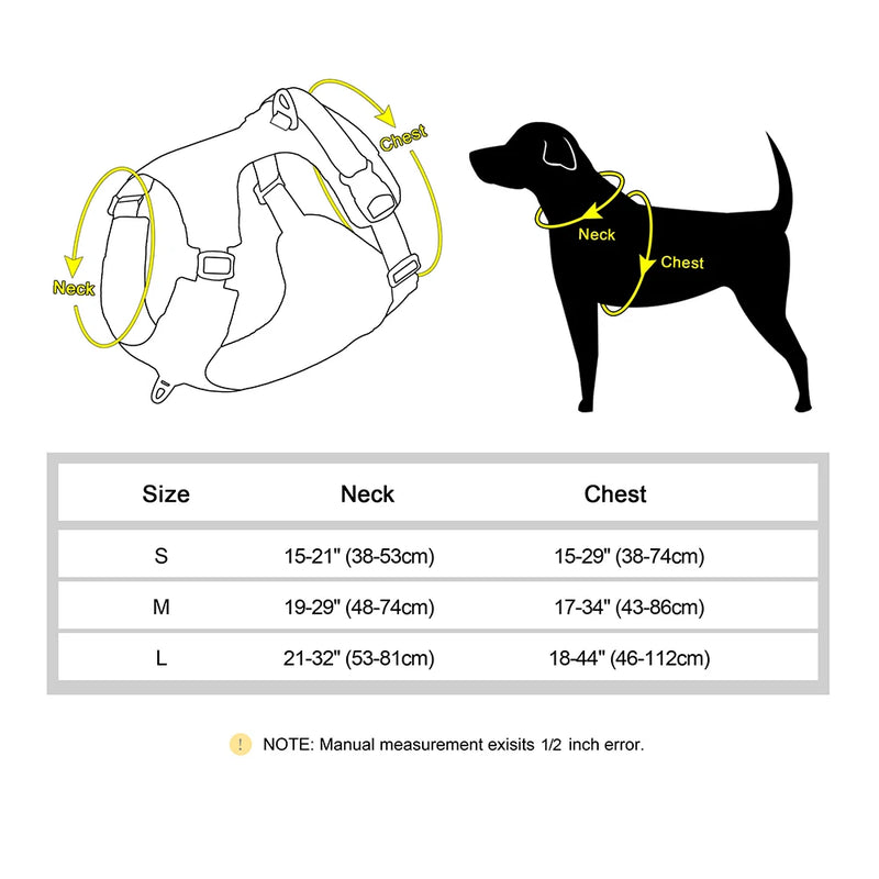 Adjustable Nylon Dog Harnesses With Control Handle
